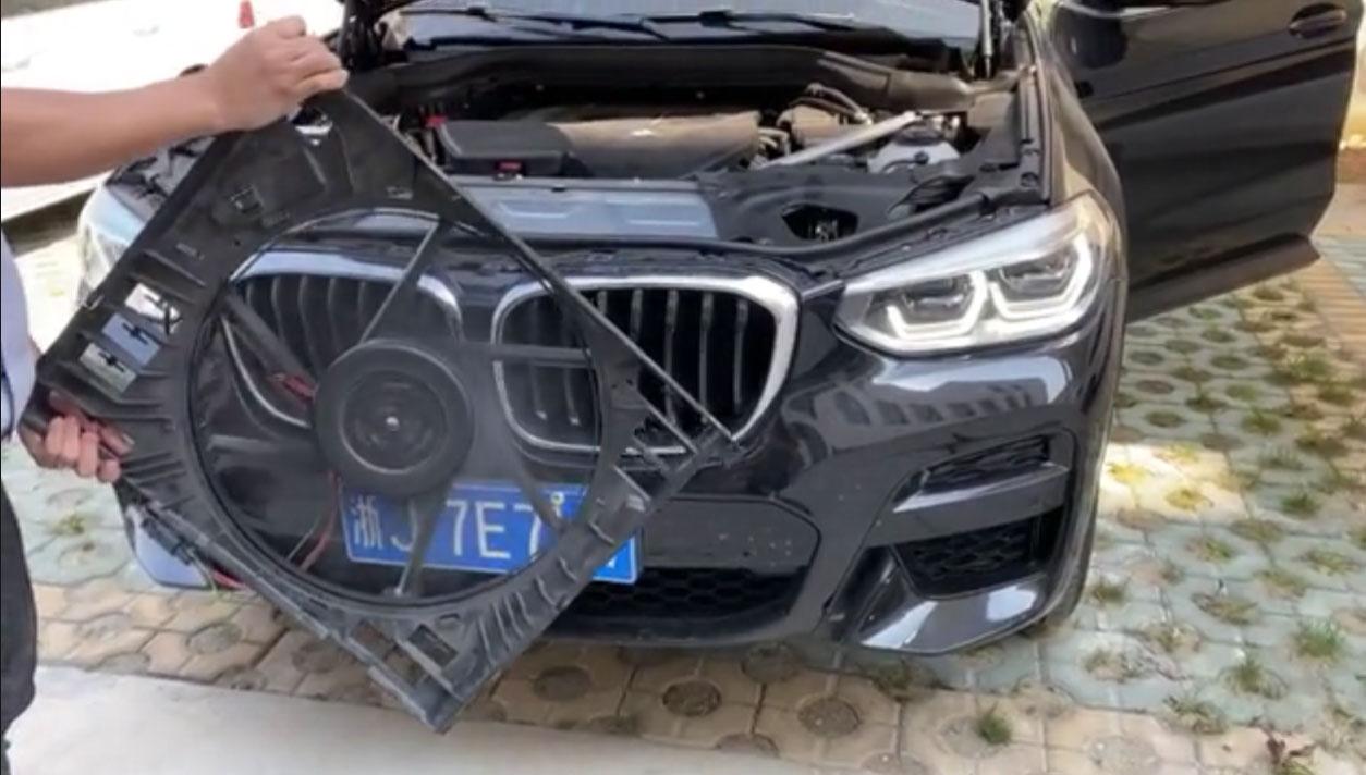 Conducting A Car Radiator Cooling Fan Test On BMW G38