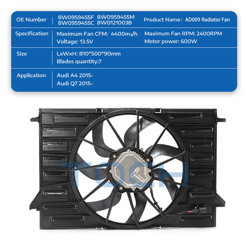 TOCH brushless automotive cooling fan for business for audi-1