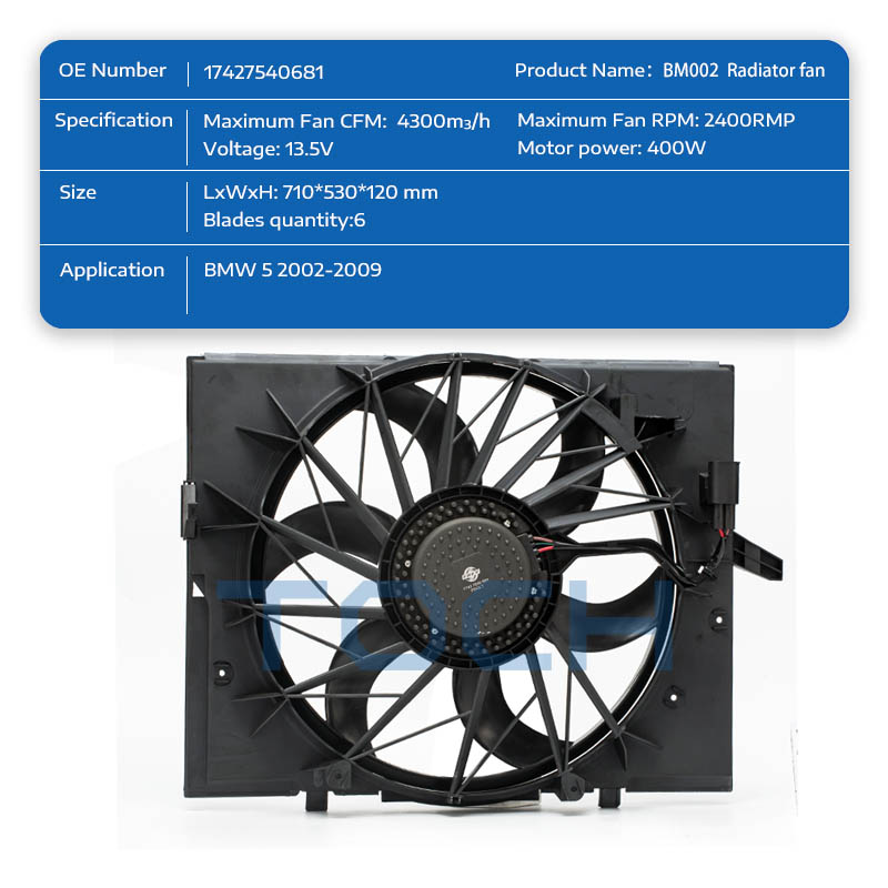 TOCH bmw cooling fan for business for car-1