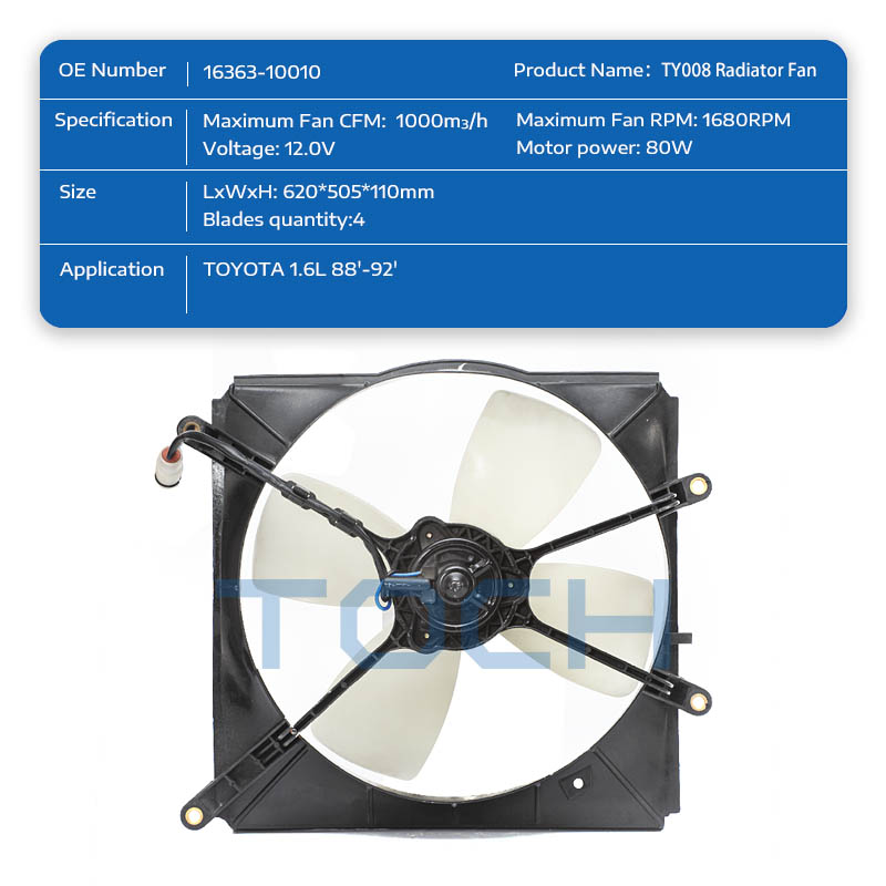 TOCH radiator fan for business for car-1