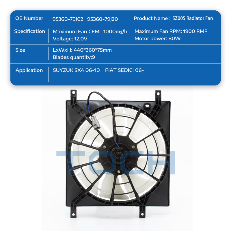 TOCH car radiator electric cooling fans factory for car-1