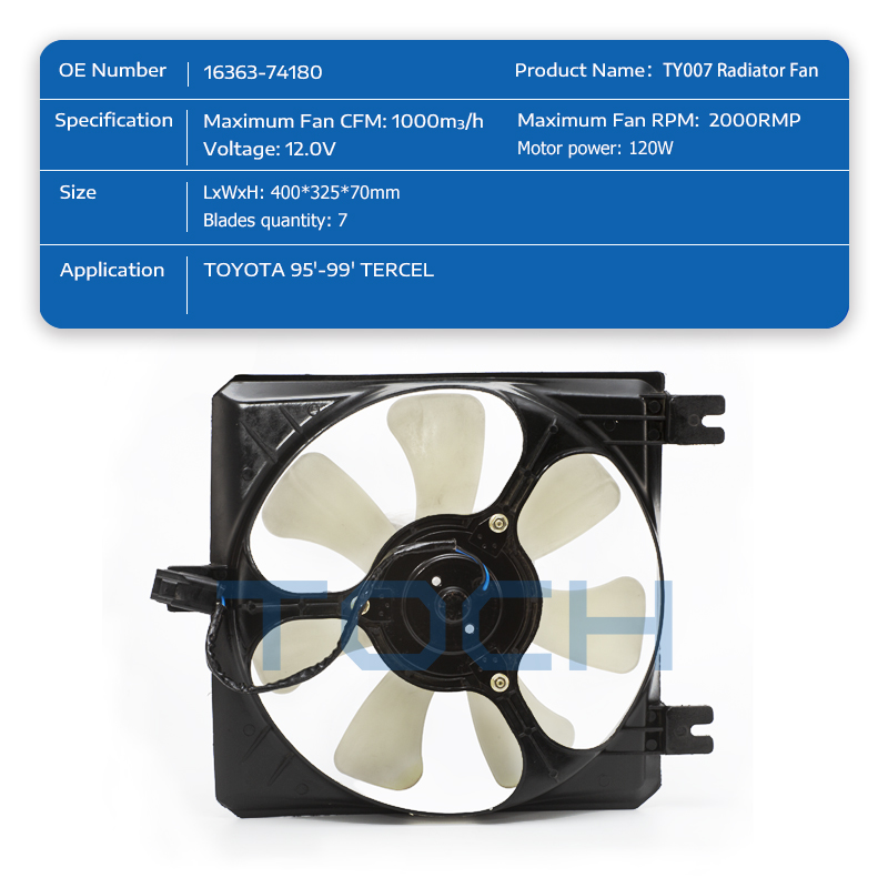 TOCH car radiator fan supply for toyota-1