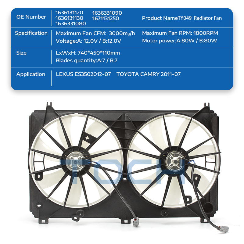 TOCH car radiator electric cooling fans factory for car-1
