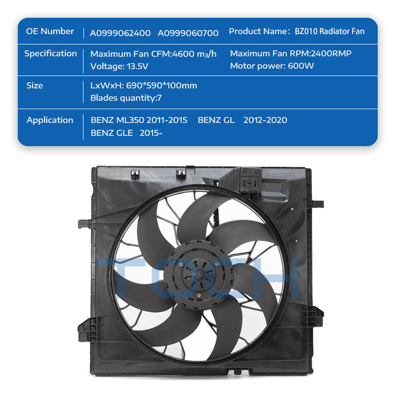 TOCH brushless radiator cooling fan for business for engine-1