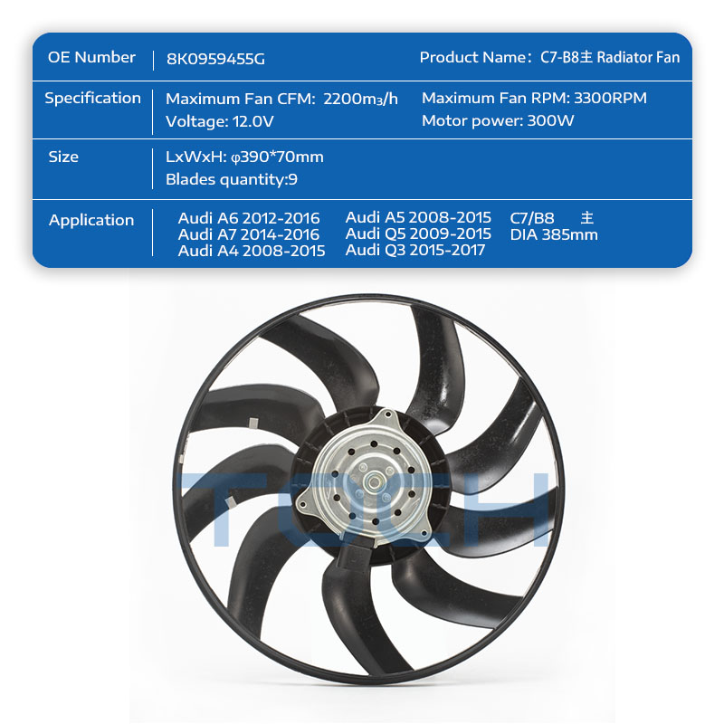 TOCH audi cooling fan manufacturers for audi-1
