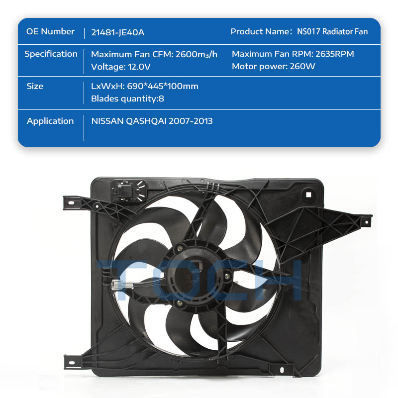 TOCH good electric engine cooling fan manufacturers for nissan-1