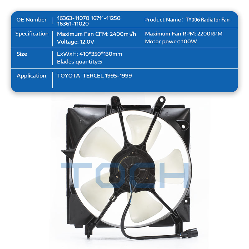 TOCH top radiator fan for business for toyota-1