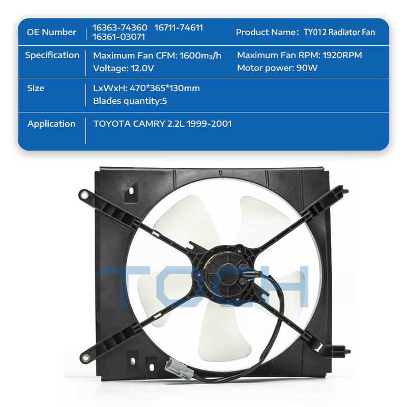 TOCH latest engine cooling fan company for toyota-1